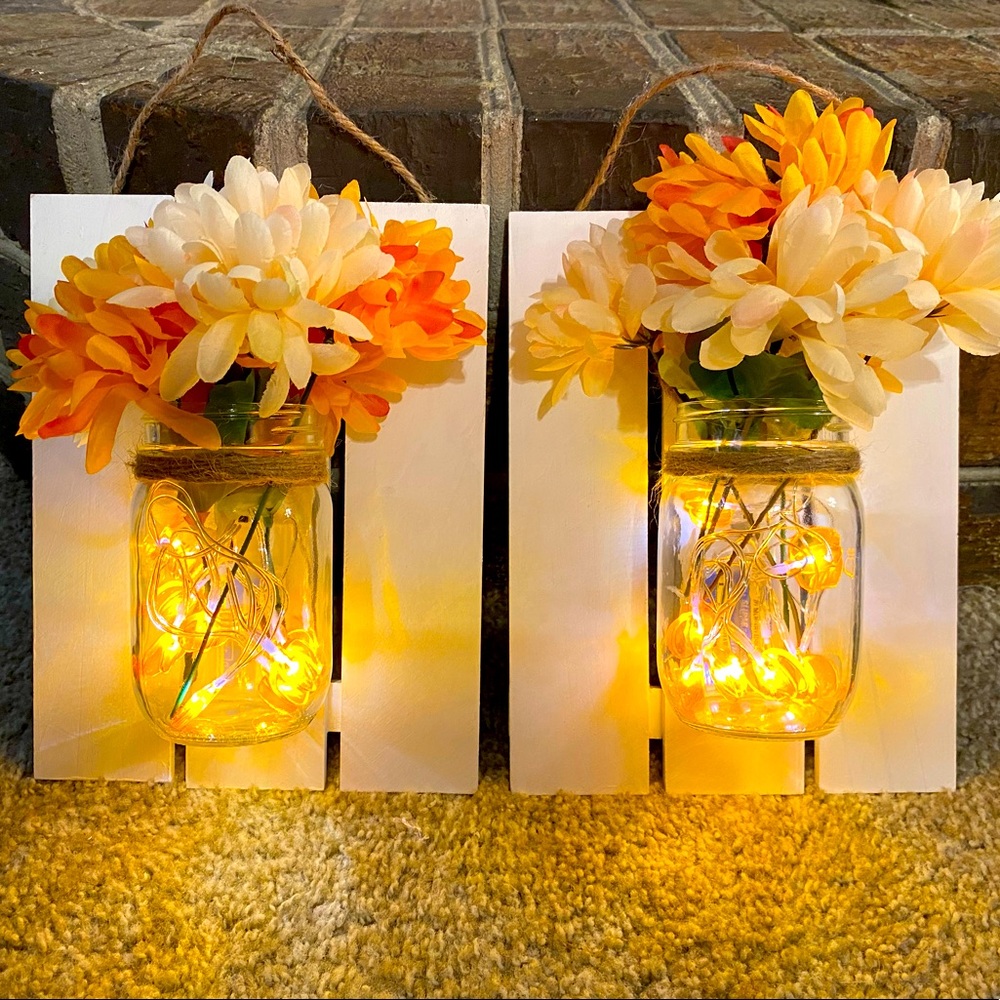 2 homemade decor for fall. Beautiful